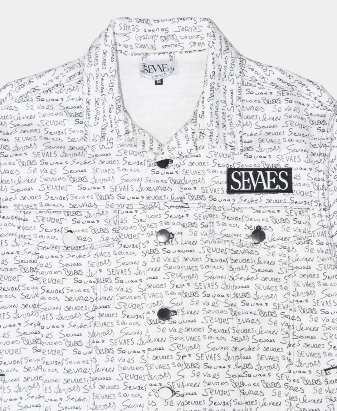 Close-up Voorkant Unisex Sevaes Print Jacket