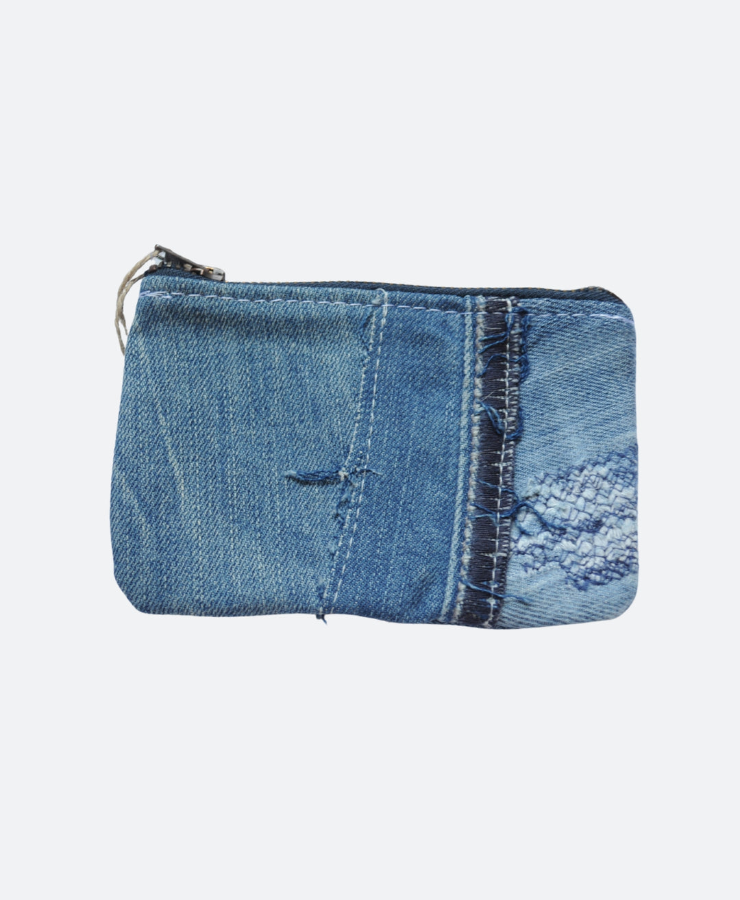 Voorkant - Duurzame portemonnee van gerecyclede spijkerstof – handgemaakt van upcycled denim