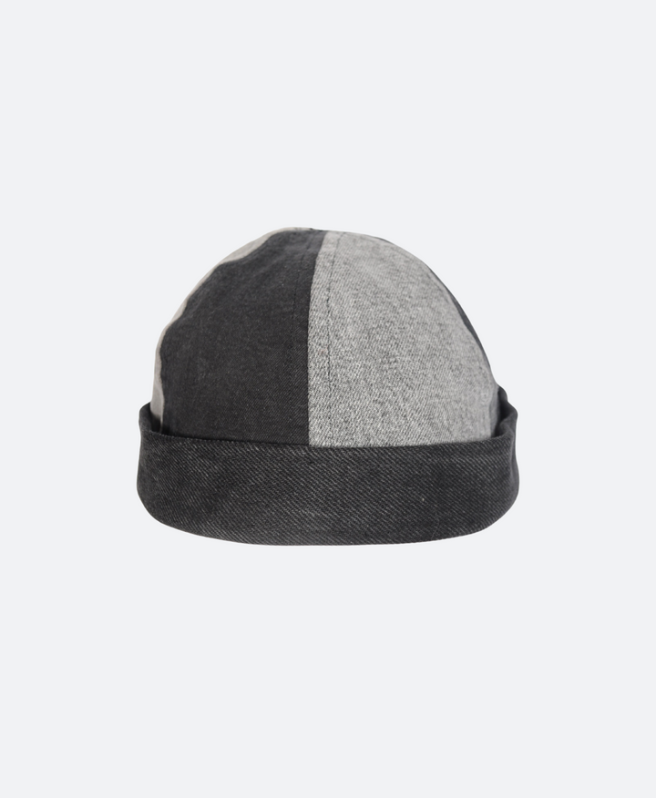Unisex Color Block Zwart-Grijze Dockers Cap