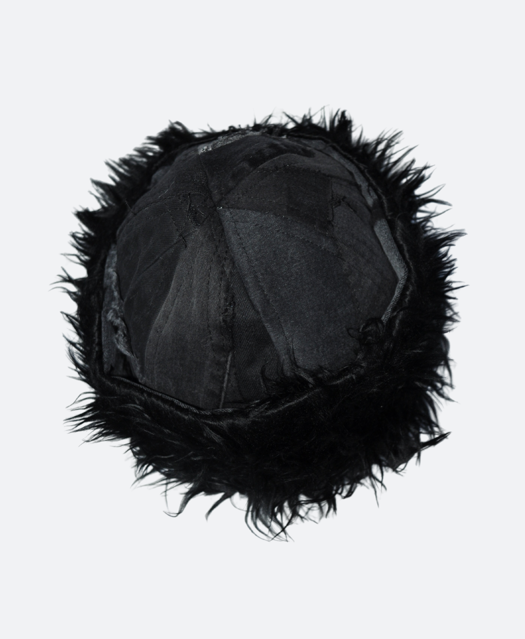 Zwarte Denim Winter Muts