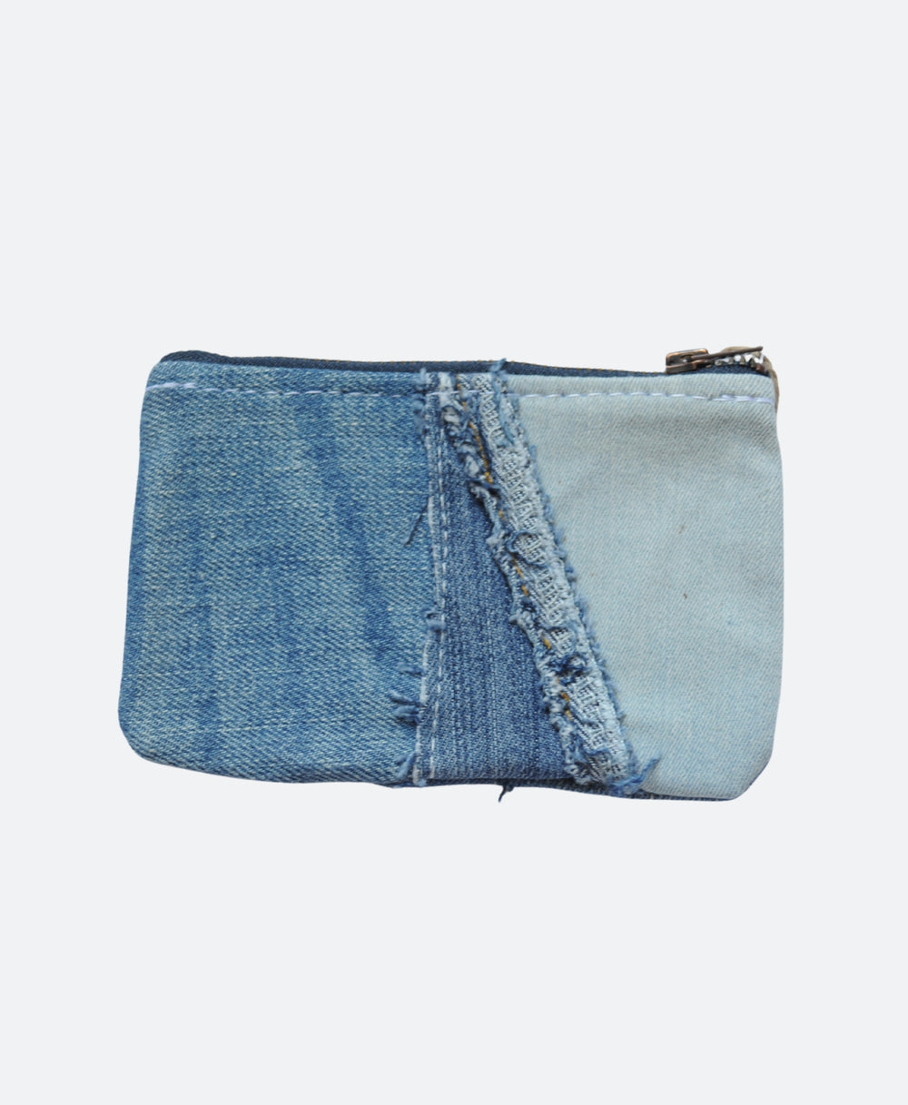 Achterkant - Duurzame portemonnee van gerecyclede spijkerstof – handgemaakt van upcycled denim