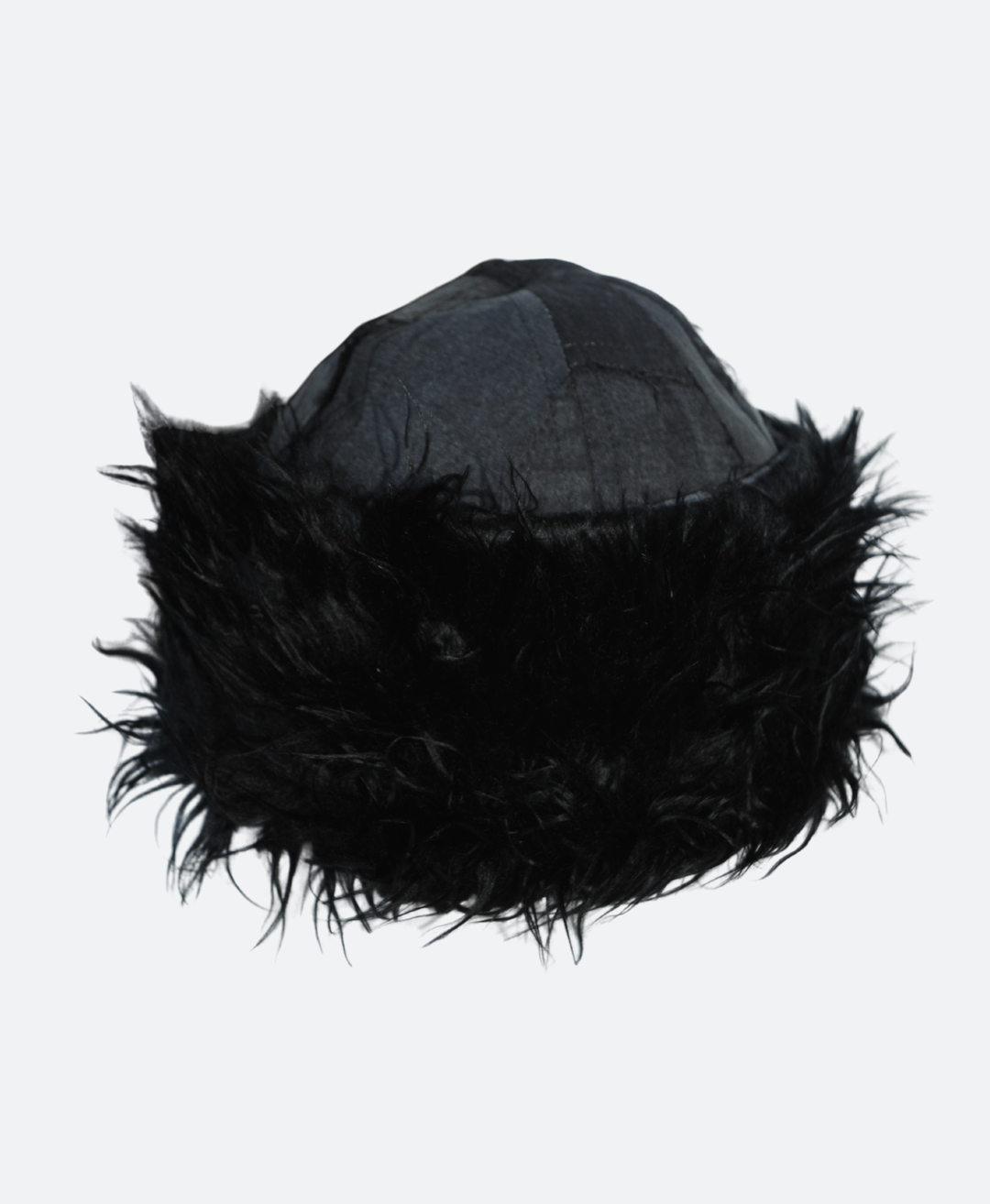 Zwarte Denim Winter Muts