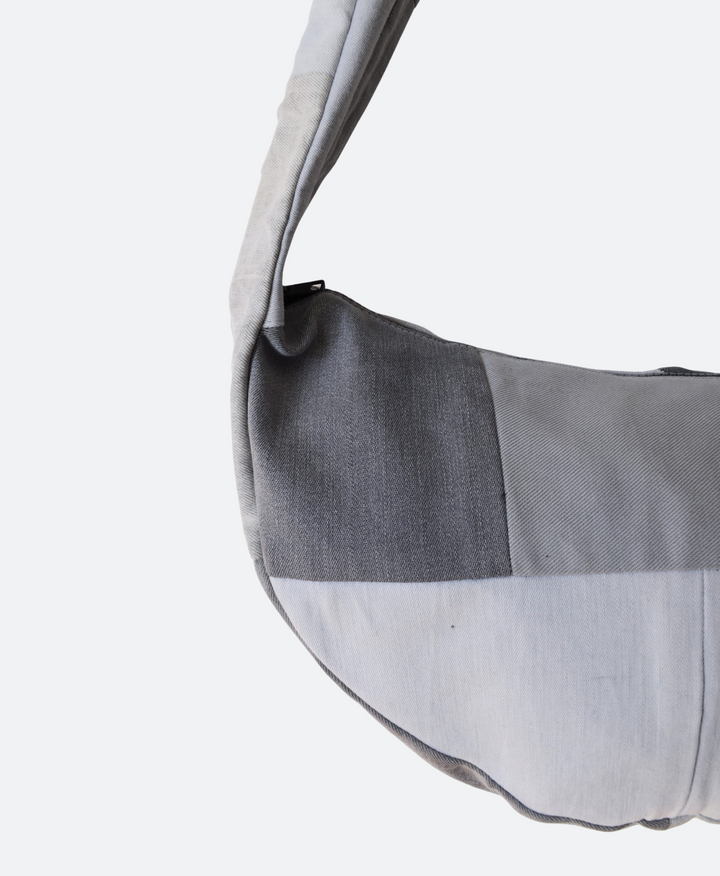 Grijze patchwork crossbody bag