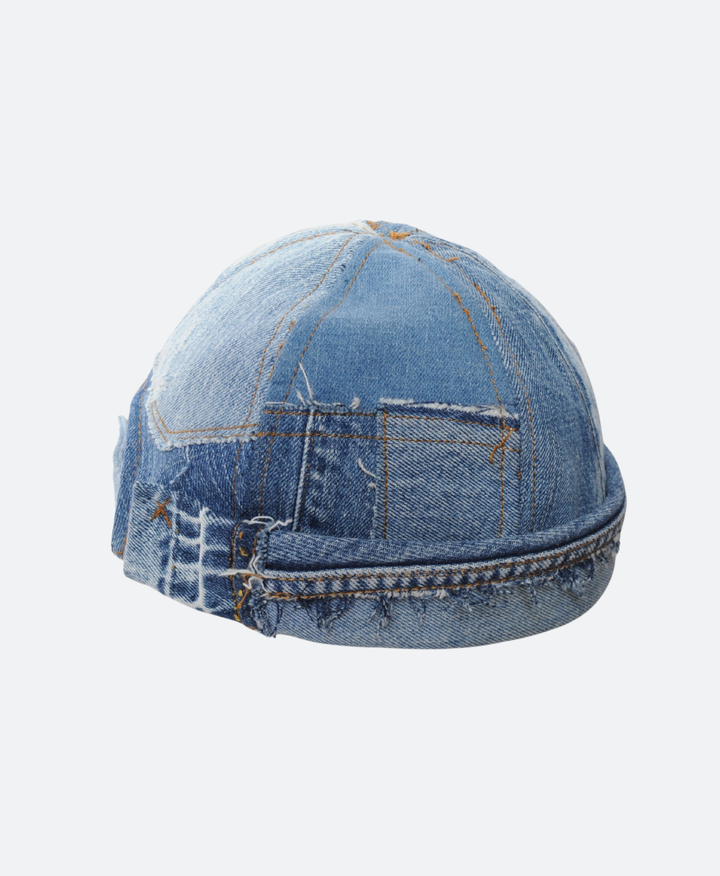 Patchwork Spijkerstof Docker Cap