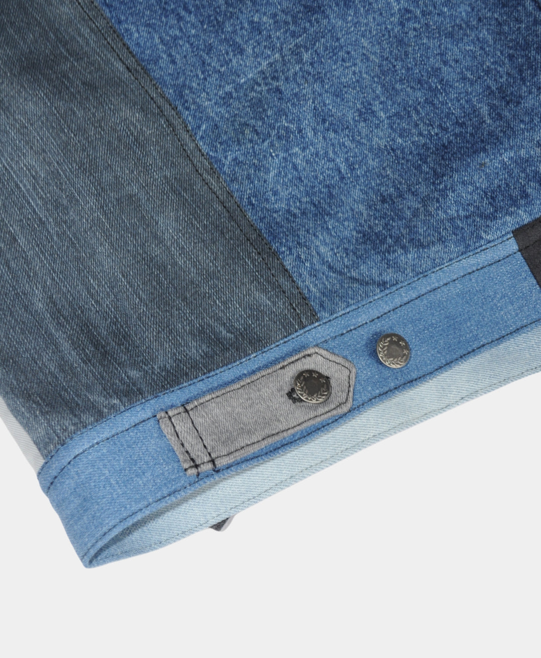 Unisex Color Block Denim Jacket