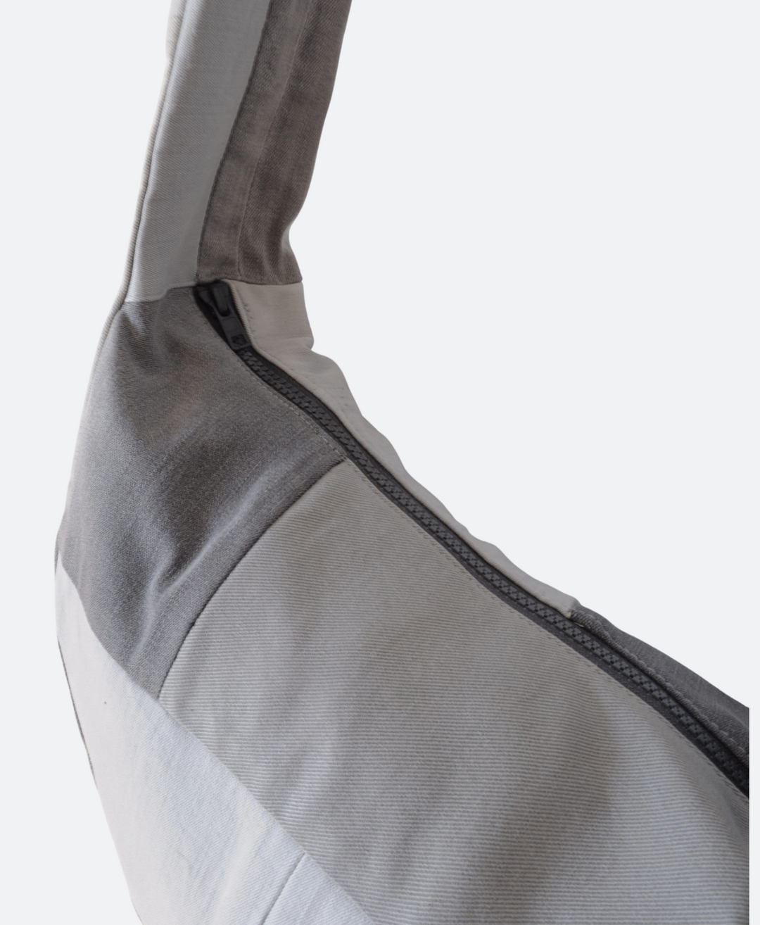 Grijze patchwork crossbody bag