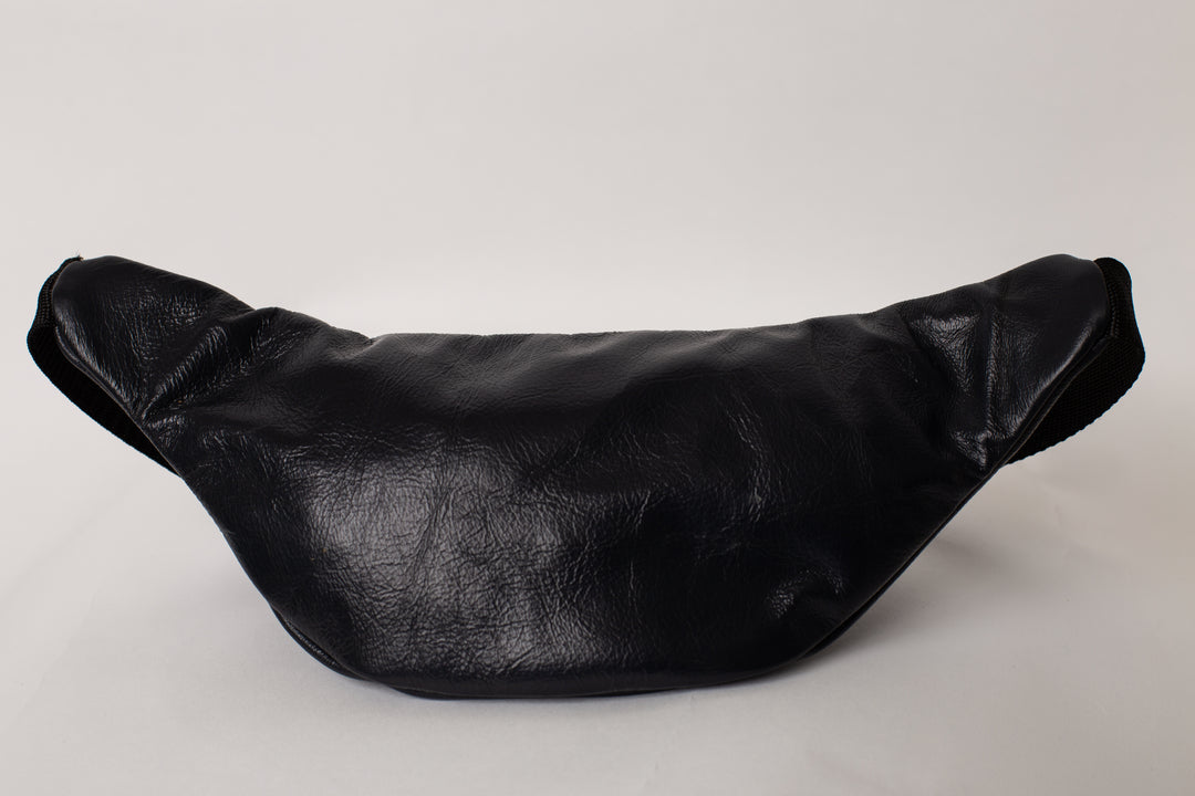 Re-used leather fanny pack